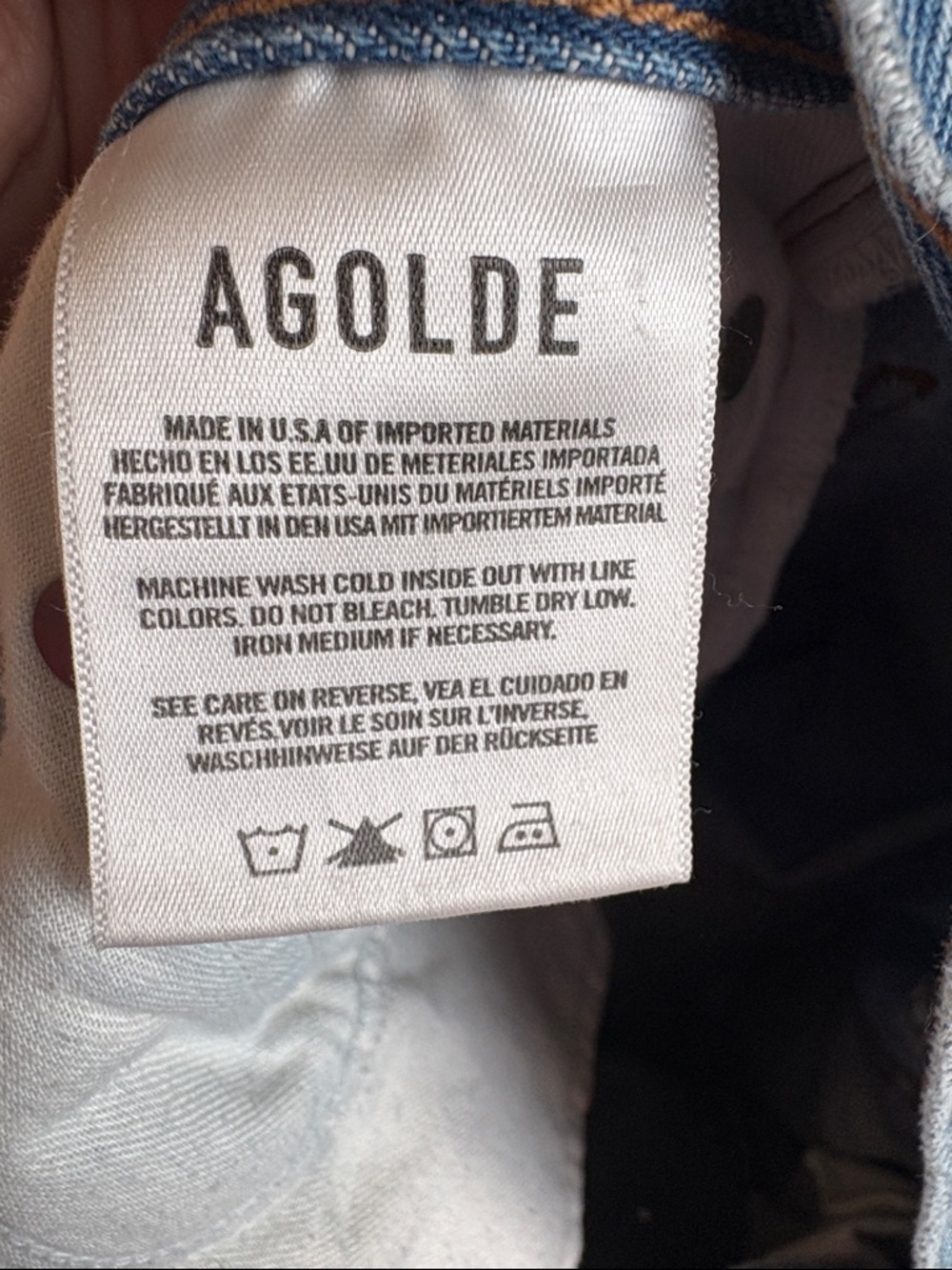 Agolde Riley High Rise Straight Crop size 26 - Picture 5 of 6